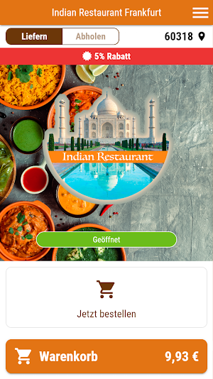 Indian Restaurant Frankfurt Screenshot 0