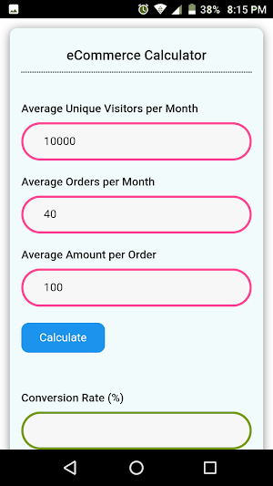 E-commerce Calculator Screenshot 0