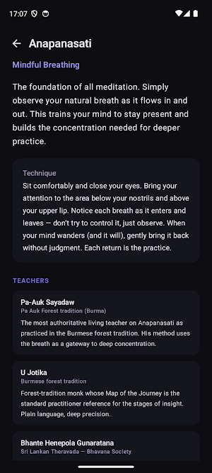 Samadhi: Theravada Meditation Screenshot 1