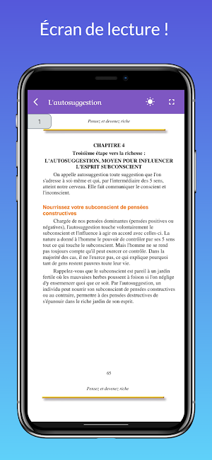 Réfléchisez et devenez riche Screenshot 1