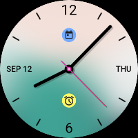 Soft Blue Watch Face