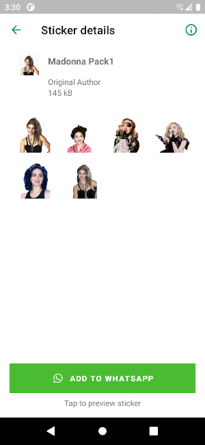 Madonna Stickers Screenshot 1