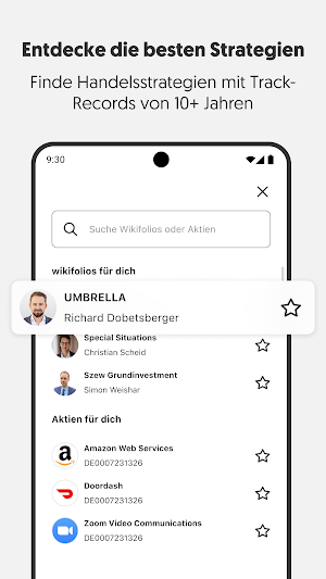 wikifolio Screenshot 3