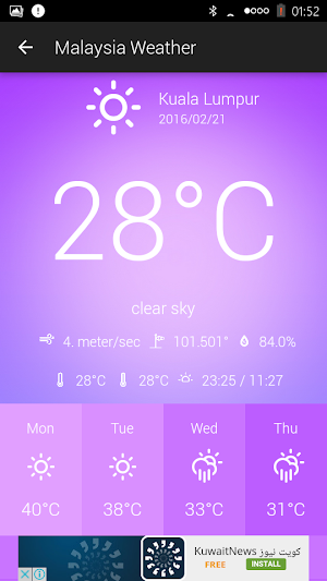 Malaysia Weather Screenshot 2