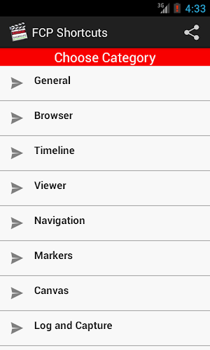 FCP Shortcuts Adfree Screenshot 0