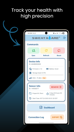 SWEAT AWARE Screenshot 1