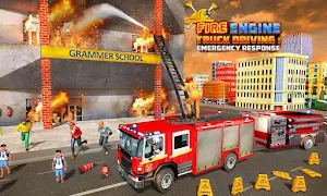 Fire Engine Truck Driving : Emergency Response Screenshot 3