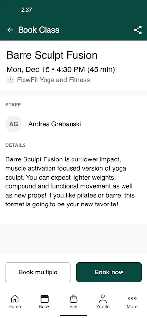 FlowFit Yoga and Fitness Screenshot 2