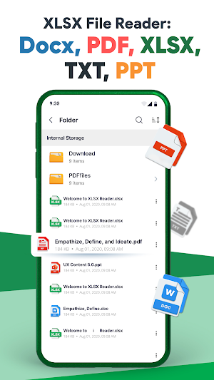 XLSX Viewer: Read XLSX File Screenshot 1