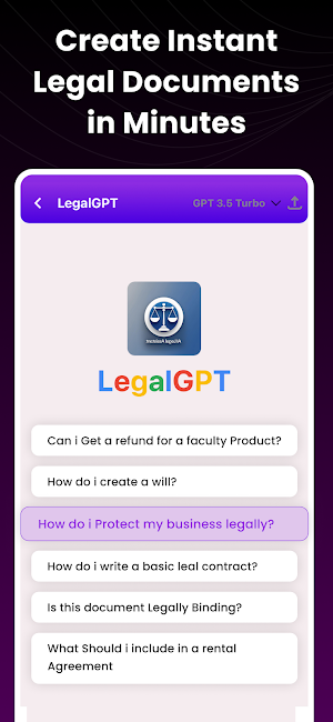 LegalGPT- AI Legal Assistant Screenshot 2