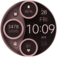 Digital Pink watch face