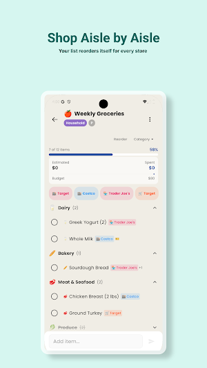 ListHarbor: Grocery Lists Screenshot 1