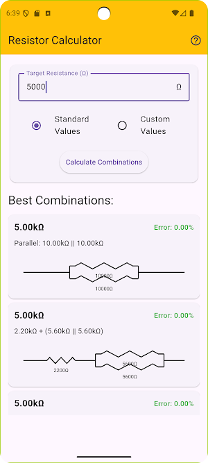 Resistor Mixer Screenshot 1
