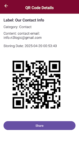 QR Code Vault Screenshot 3