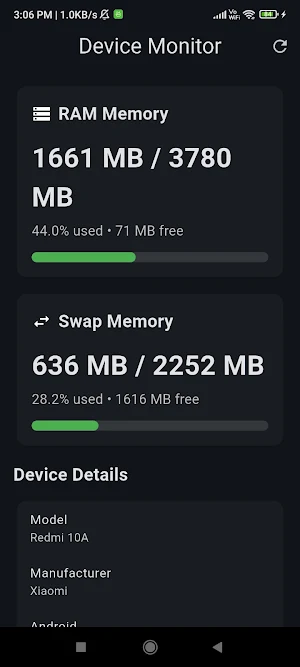 RAM Usage Screenshot 1