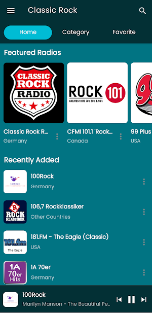 Classic rock radios Screenshot 0