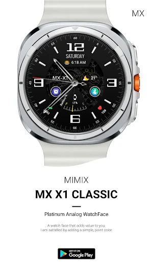 MIMIX MX X2 Classic Watchface Screenshot 1