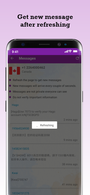 Receive SMS Online Screenshot 3