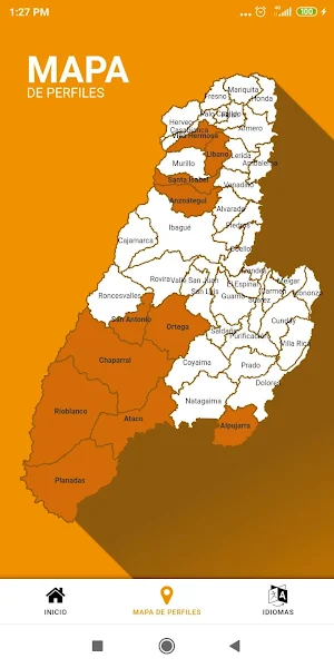 Cafés especiales - Mapa de perfiles Screenshot 2
