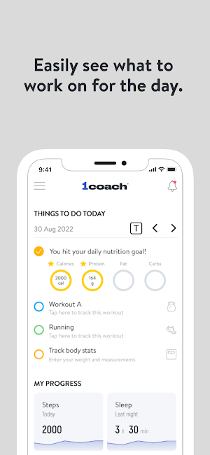 1Coach App Screenshot 1