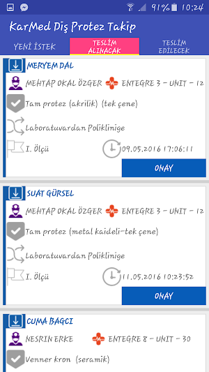 Diş Protez Takip Screenshot 1