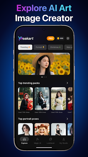 PeakArt: AI Photo Generator Screenshot 1