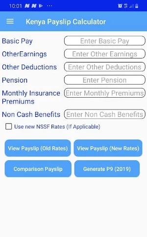 Kenya Payslip Calculator Screenshot 0