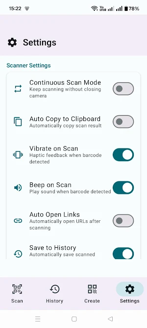 VN-QR Code Scanner-Generator Screenshot 3