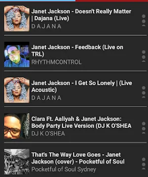 Janet Jackson music players Screenshot 1