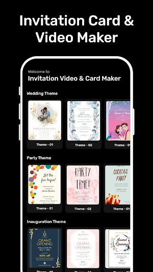 Invitation Card & Video Maker Screenshot 2