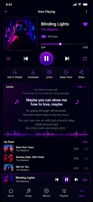 Music Player - MP3 Audio Screenshot 2