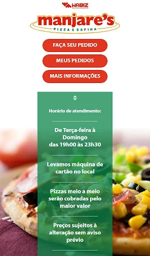 Manjares Pizzaria e Esfiharia Screenshot 3