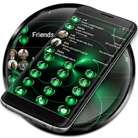 Dialer Theme Spheres Green