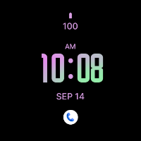 Pink Orchid Modern Watch Face