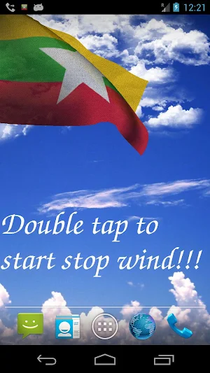 Myanmar Flag Live Wallpaper Screenshot 2