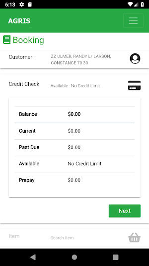 AGRIS Sales Screenshot 1