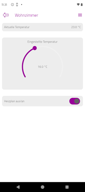 enercity smarte Thermostate Screenshot 2