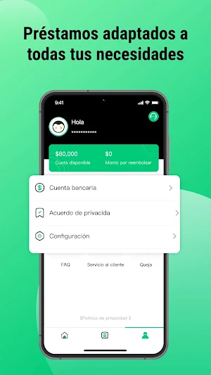 Fácil Préstamo-Móvil Crédito Screenshot 3