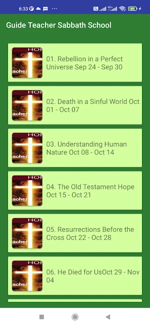 Guide Teacher Sabbath School Screenshot 0