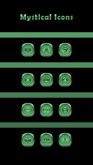 Mystical Green Icons Screenshot 3