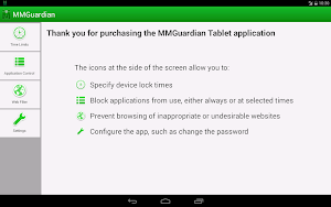 MMGuardian Tablet Security Screenshot 0
