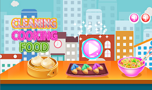 cleaning cooking food game Screenshot 0
