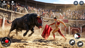 Bull Attack Bull Fight Game 3D Screenshot 1