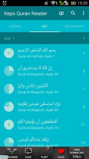 Kepo Quran for Android Screenshot 1