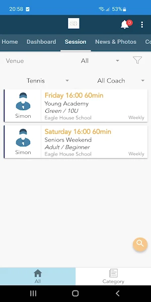 The Tennis School Screenshot 1