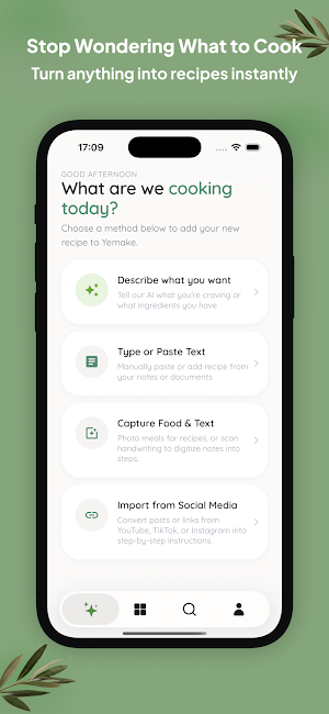Yemake: AI Recipe Generator Screenshot 0