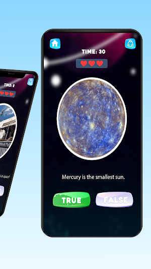 True or False: Space Quiz Game Screenshot 1