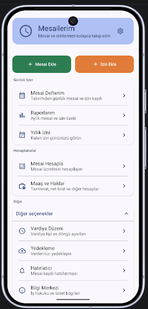 Mesailerim: Mesai Defteri Screenshot 0