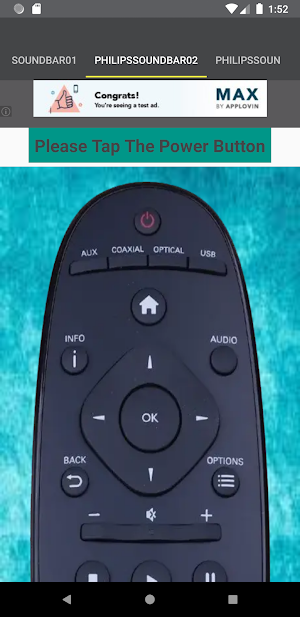 Philips Soundbar Remote Screenshot 2
