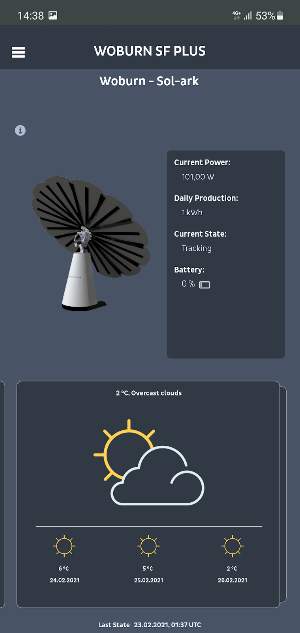 Smartflower Monitor Screenshot 0